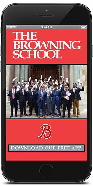 Stay connected to The Browning School using their mobile application available for both Apple and Android devices