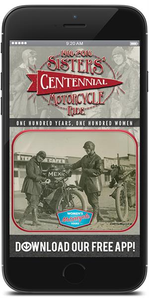 Official App for the Sisters’ Centennial Motorcycle Ride