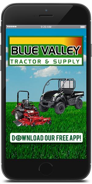 Stay in touch with Blue Valley Tractor & Supply using their mobile application available for both Apple and Android