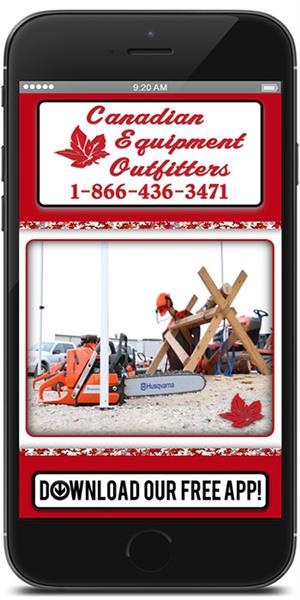 Stay in touch with Canadian Equipment Outfitters using their mobile application available for both Apple and Android