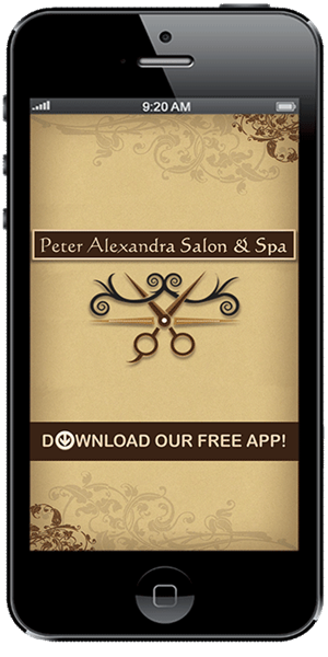 Keep in touch with Peter Alexandra Salon & Spa using their mobile application available for both Apple and Android
