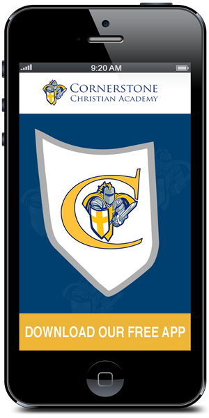 Stay connected to Cornerstone Christian Academy using their mobile application available for both Apple and Android devices