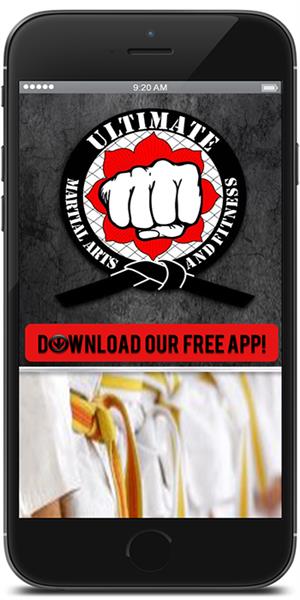 Get motivated with Ultimate Martial Arts & Fitness using their mobile application available for both Apple and Android devices