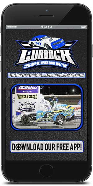 Stay on track with Lubbock Speedway using their mobile application available for both Apple and Android