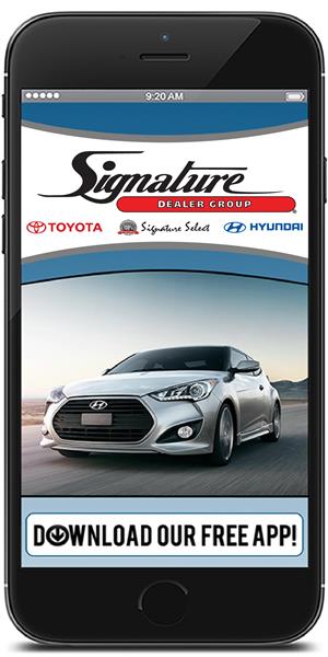 Keep in touch with Signature Dealer Group using their mobile application available for both Apple and Android